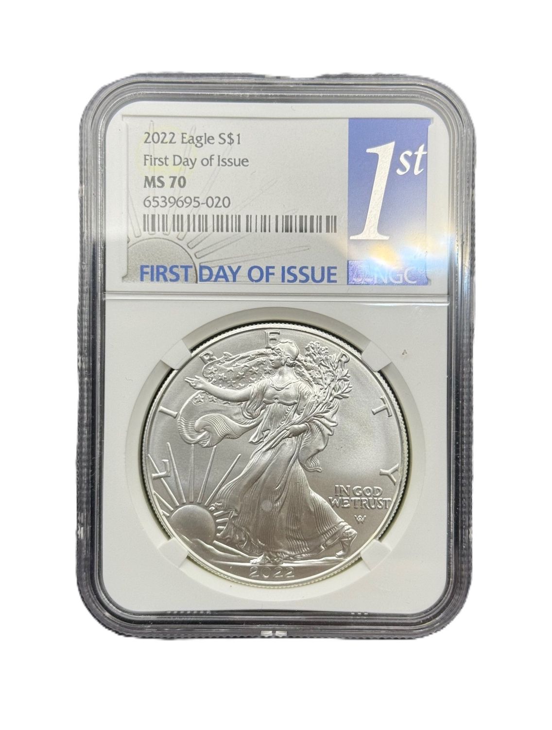 2022 American Silver Eagle NGC MS70 First Day of Issue