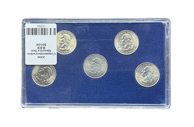 2006 Philadelphia Mint P State Quarters Complete Set Nevada Nebraska Colorado North Dakota South Dakota BU with Card