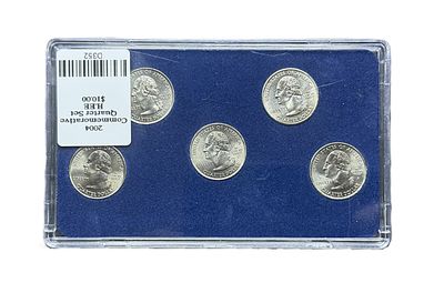 2004 Philadelphia Mint P State Quarters Complete Set Michigan Florida Texas Iowa Wisconsin BU with Card