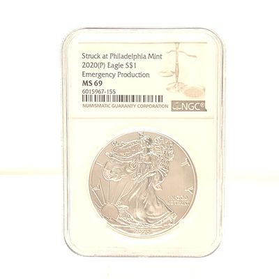 2020-P NGC MS69 Emergency Silver Eagle - Philadelphia Mint