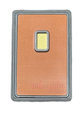 1g Valcambi Suisse Gold Bar