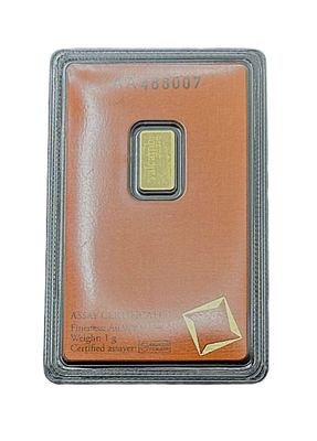 1g Valcambi Suisse Gold Bar