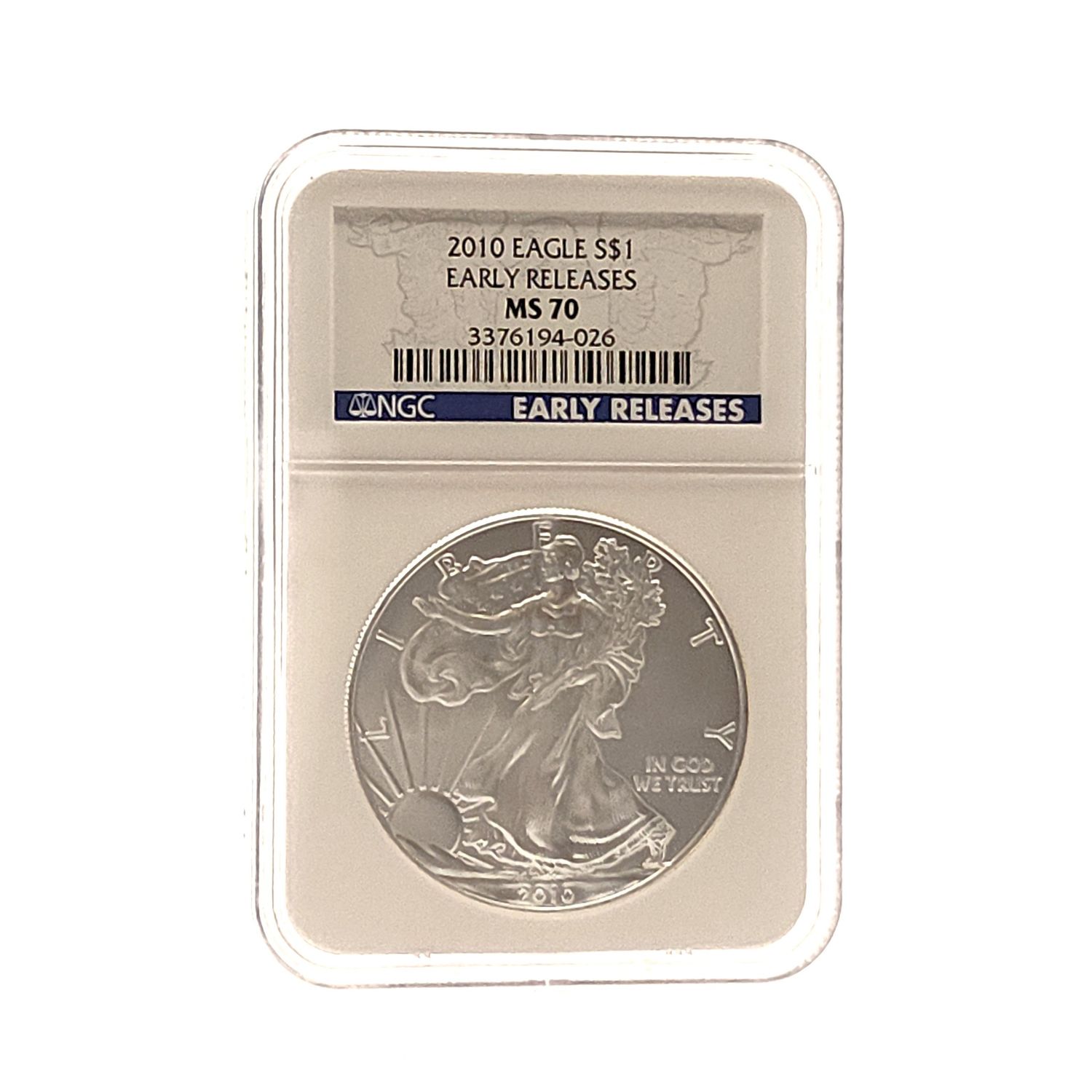 2010 American Silver Eagle NGC MS70 Early Releases
