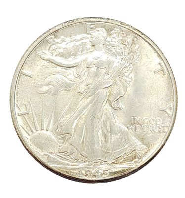 1945 Walking Liberty Half Dollar