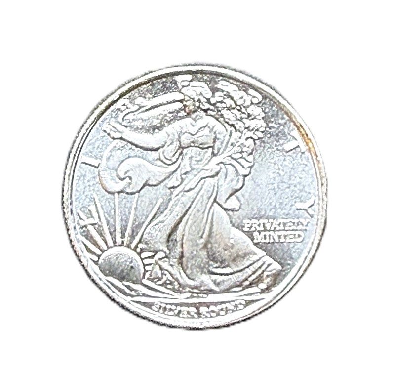 Walking Liberty 1/4 oz Silver Round - Money Metals Exchange Private Mint Bullion