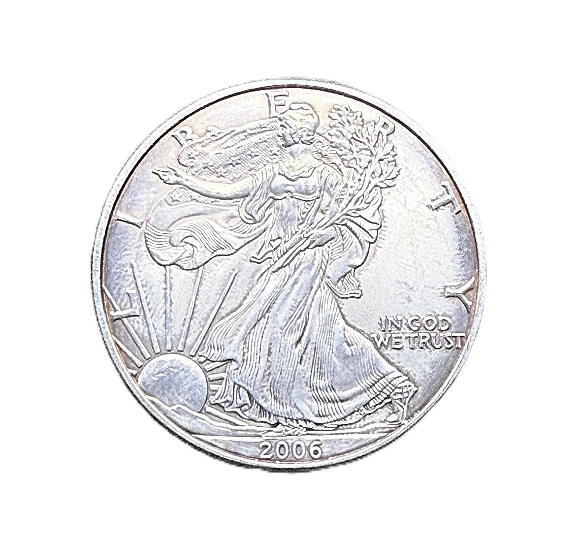 2006 American Silver Eagle - Uncirculated w/ Light Toning