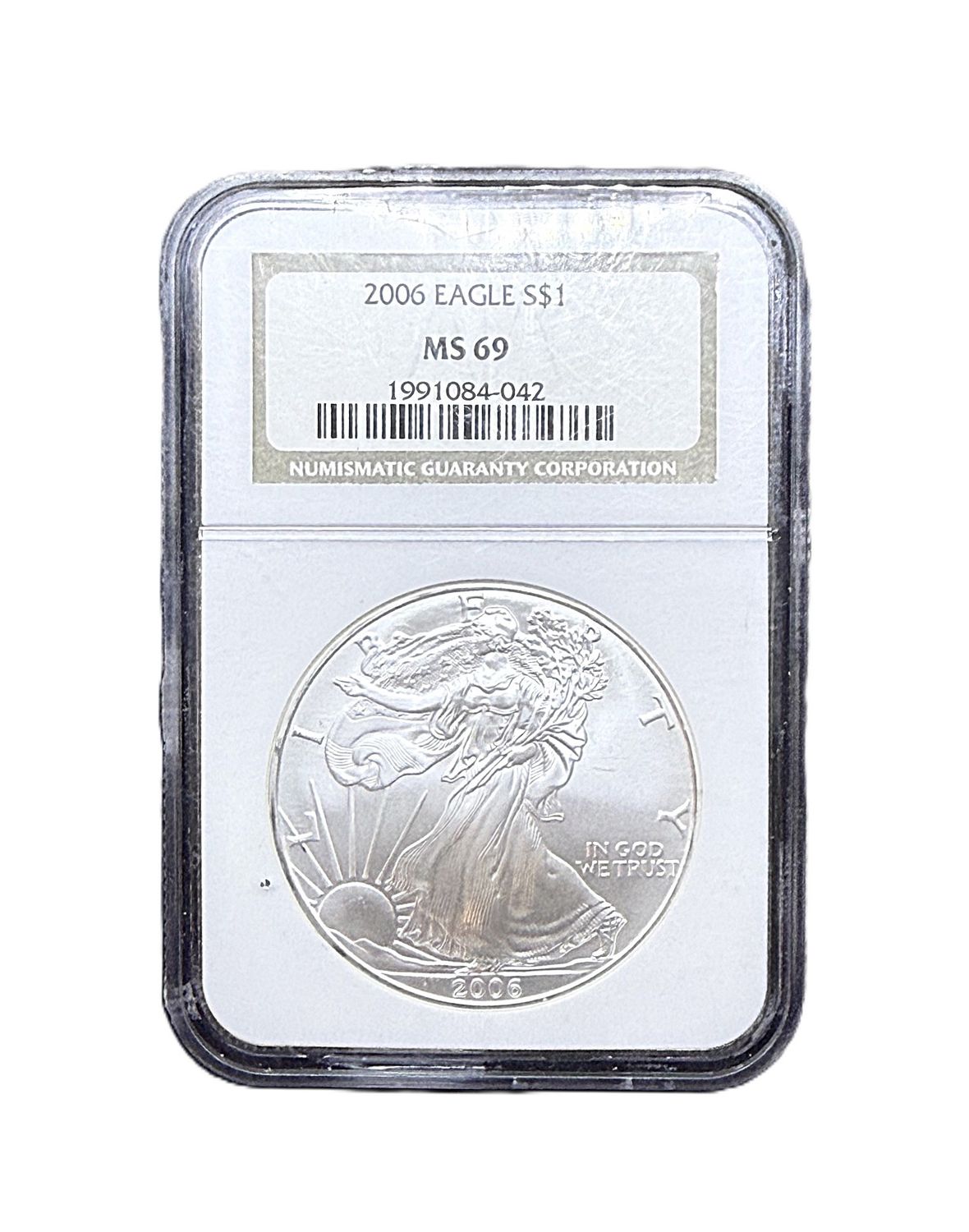 2006 American Silver Eagle NGC MS 69 Graded 1 oz