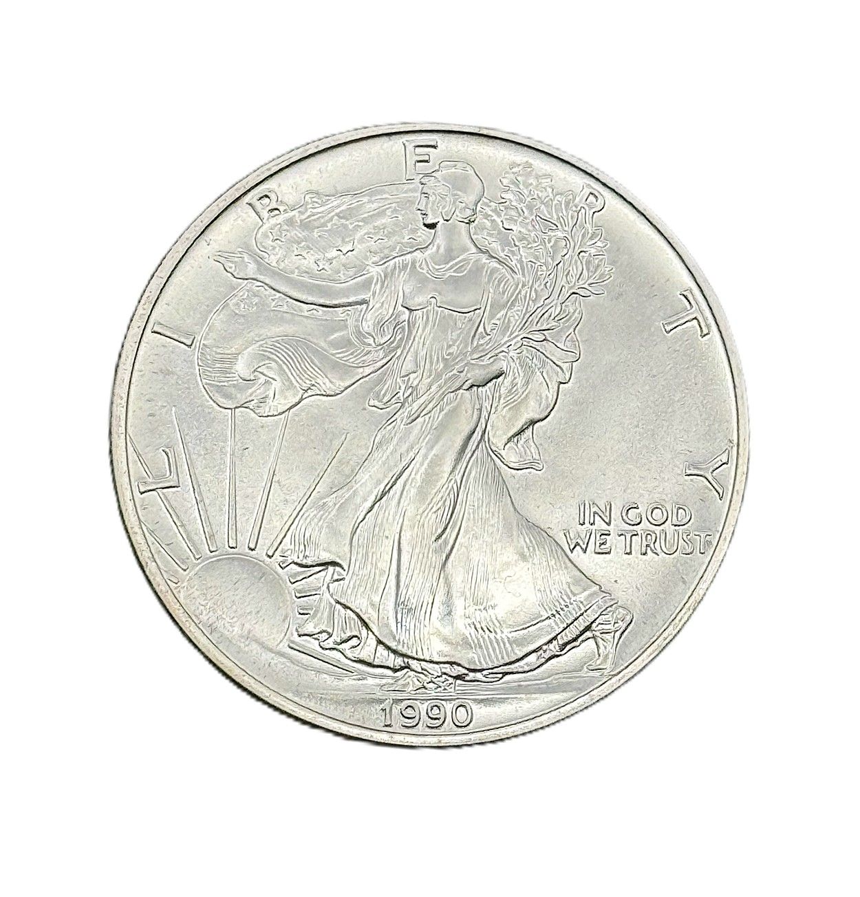 1990 American Silver Eagle- 1 oz- Uncirculated