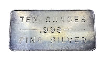 Pioneer Mint 10 oz Pressed Silver Bar – Iconic Covered Wagon Ingot