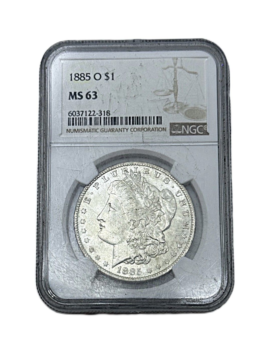 1885-O Morgan Silver Dollar NGC MS63