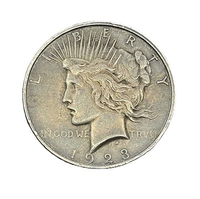 1923-D Peace Silver Dollar Coin