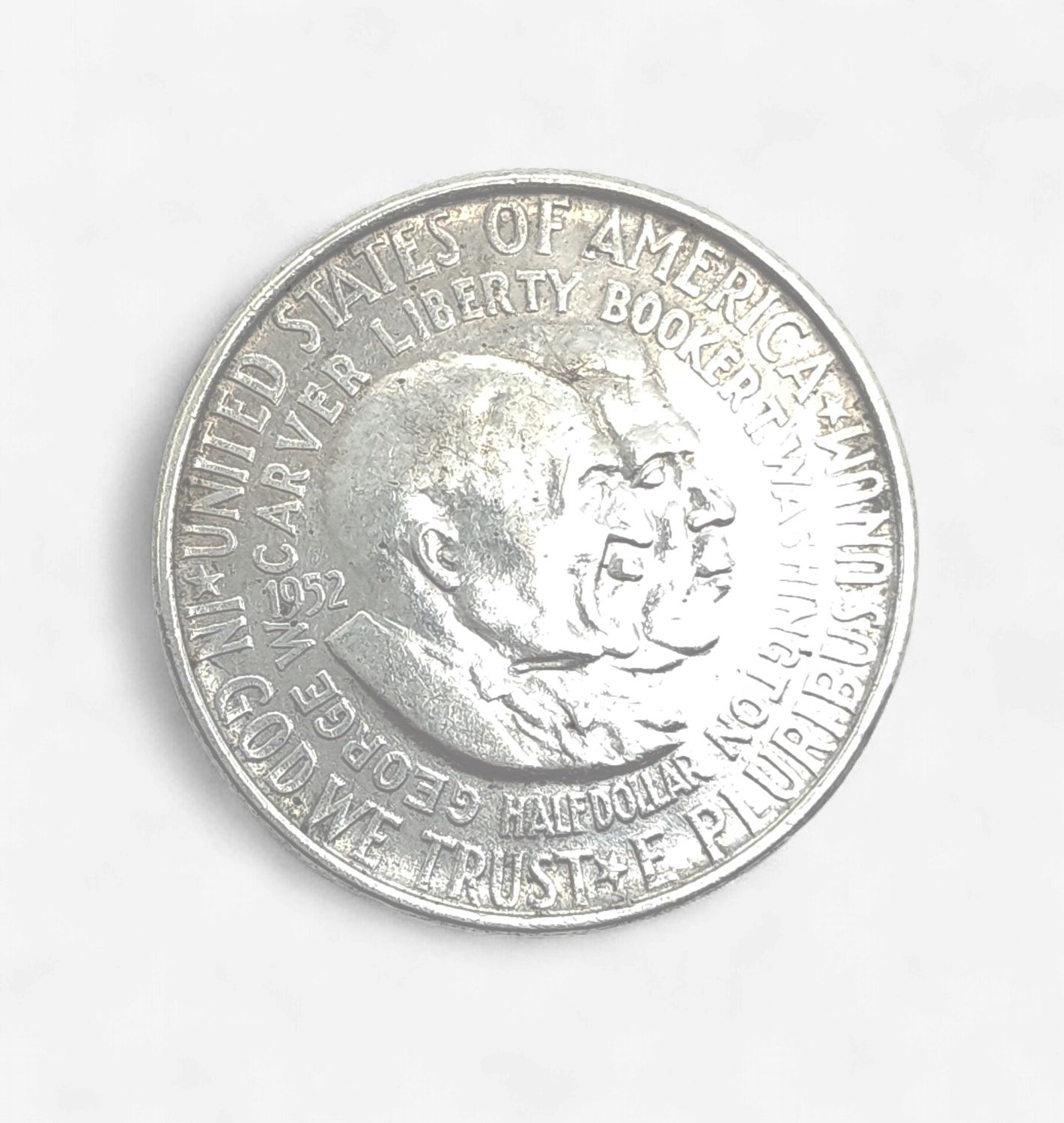 1952 Washington-Carver Commemorative Silver Half Dollar