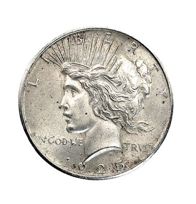 1925 Peace Silver Dollar Circulated