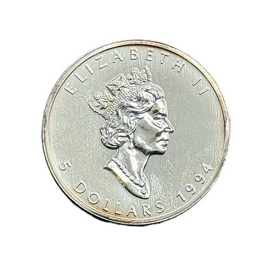 1994 Canadian $5 Maple w/ Rainbow Toning