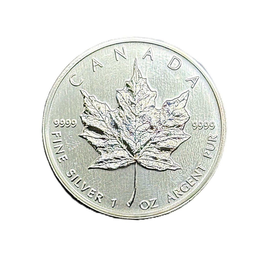 1994 Silver Canadian $5 Maple w/ Rainbow Toning