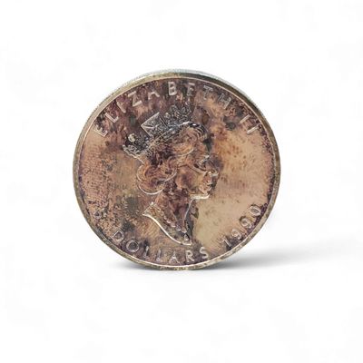 1990 Canada $5 Silver  Maple