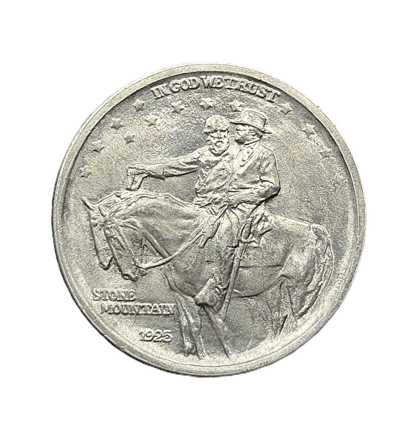 1925 Stone Mountain Memorial Half Dollar Commemorative Silver
