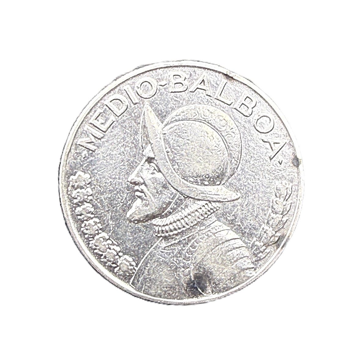 1930 Panama 1/2 Balboa Silver Coin