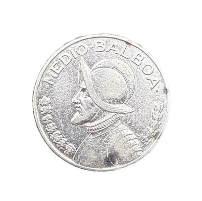 1930 Panama 1/2 Balboa Silver Coin