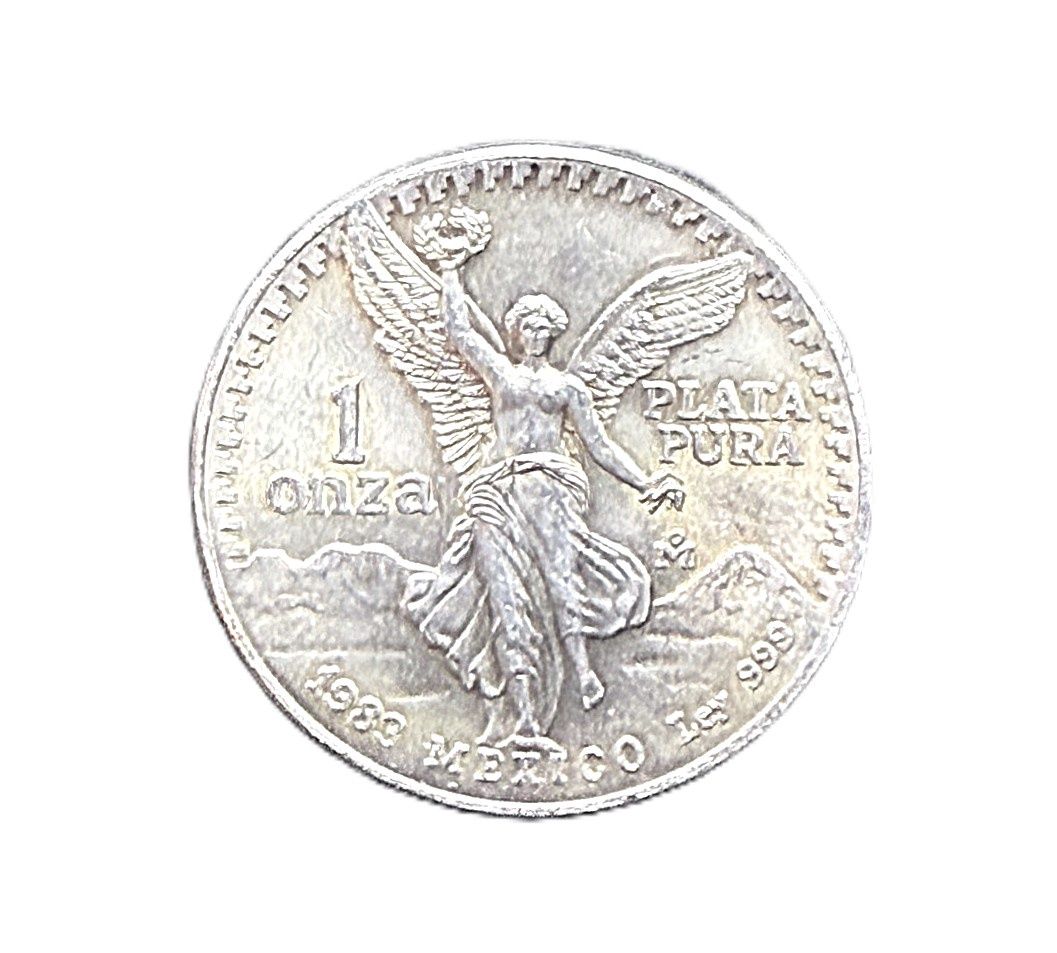 1983 Mexican Libertad- 1 oz Silver .999 Plata Pura Lettered Edge Coin