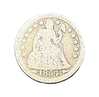 1854 Seated Liberty Dime with Arrows
