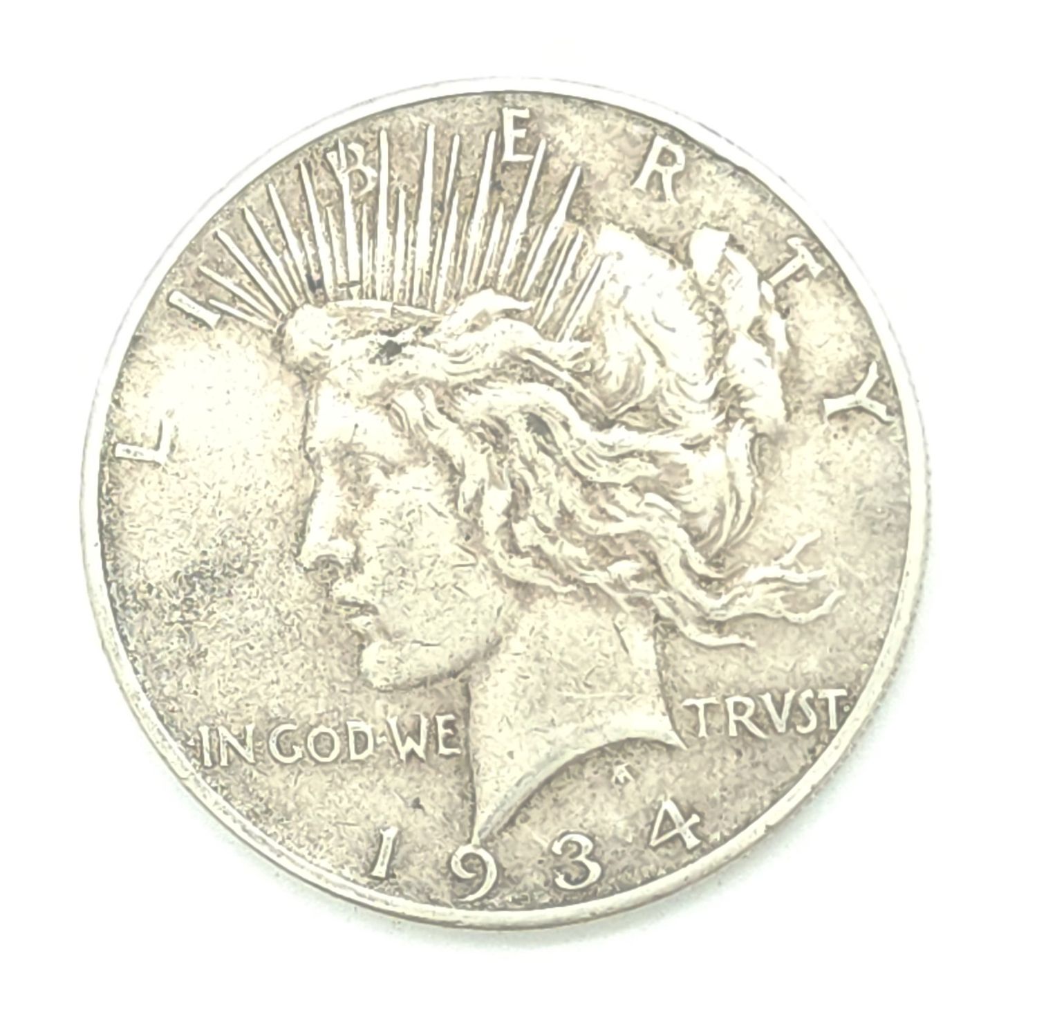 1934-D Peace  Silver  Dollar