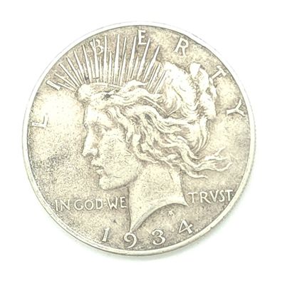 1934-D Peace  Silver  Dollar
