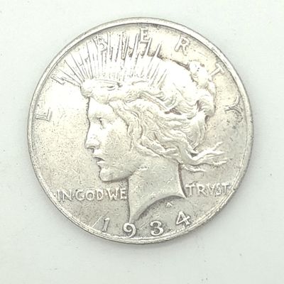 1934-D Peace Silver  Dollar