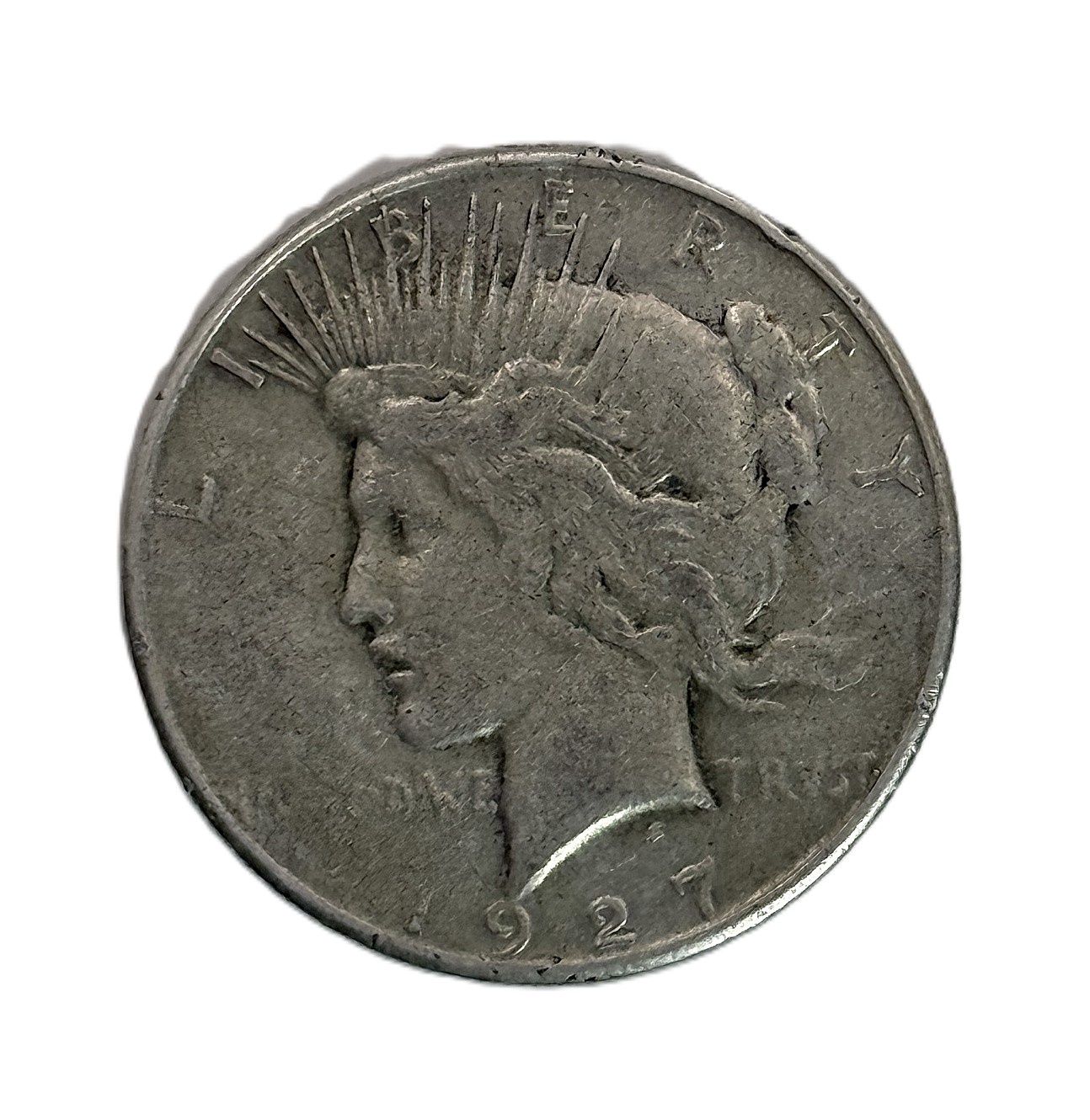 1927-S Peace Silver Dollar Circulated