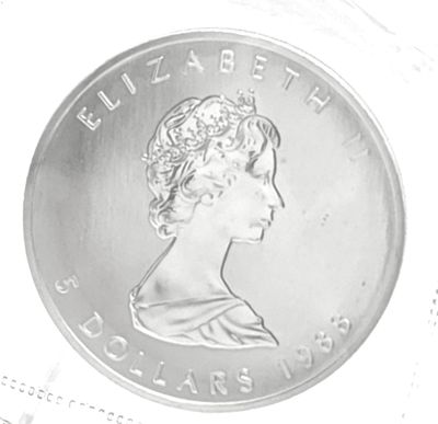 1988 Canada  $5 Silver Maple