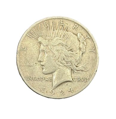 1924 Peace Silver Dollar  Circulated