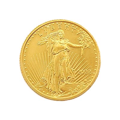 2022 1/10 oz American Gold $5 Half Eagle Gold Coin