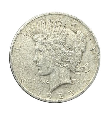 1925 Peace  Silver Dollar