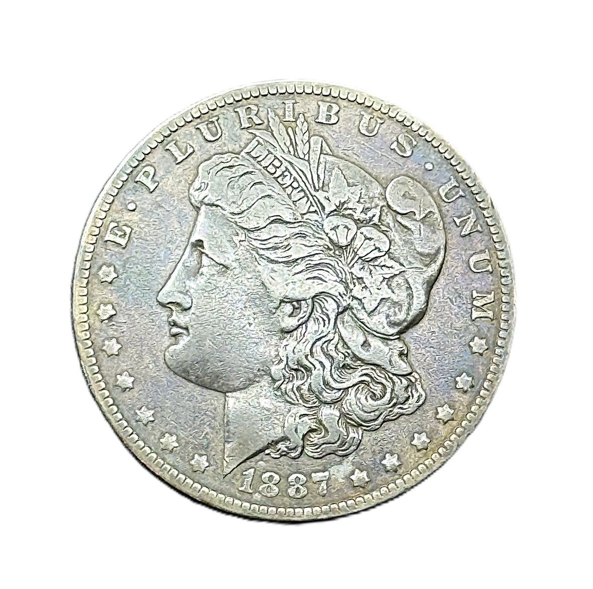 1887-O  Morgan Silver Dollar Toned