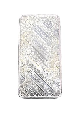 10 oz Vintage Engelhard Globe E Silver Bar- .999 Fine