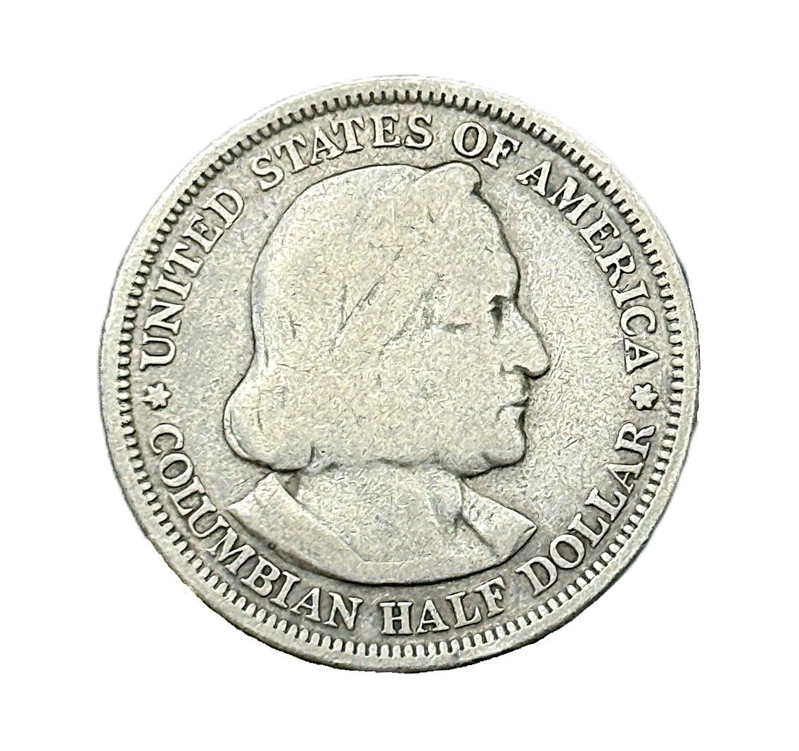 1893 World's Columbian Exposition Silver Commemorative Half Dollar