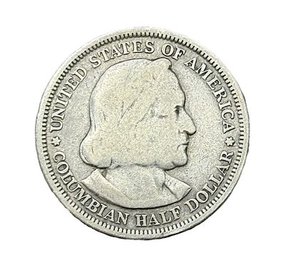 1893 World's Columbian Exposition Commemorative Silver Half Dollar