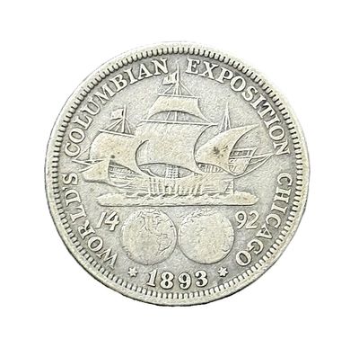 1893 World's Columbian Exposition Commemorative Silver Half Dollar