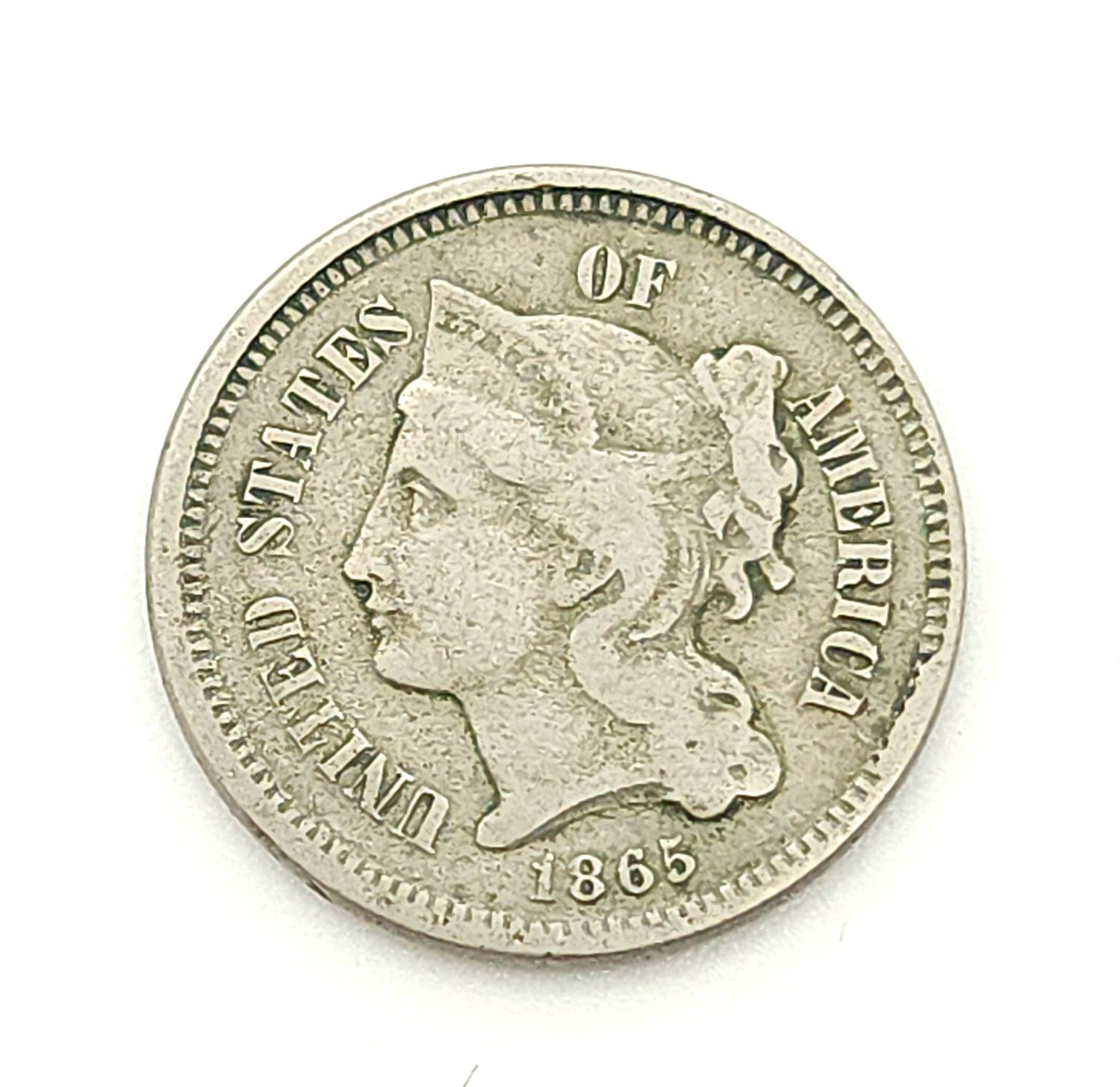 1865 Three Cent Nickel