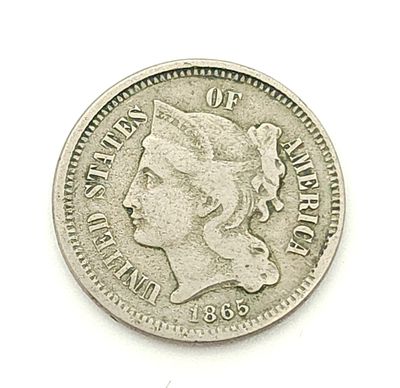 1865 Three Cent Nickel