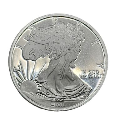 Sunshine Mint Walking Liberty Design 1 oz Proof Silver Round BU