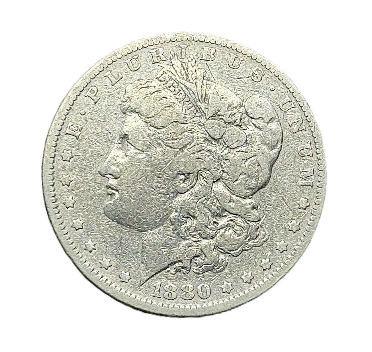 1880 Morgan Silver Dollar Philadelphia Mint Circulated