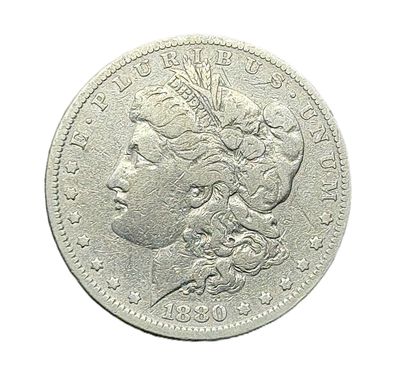 1880 Morgan Silver Dollar Philadelphia Mint Circulated