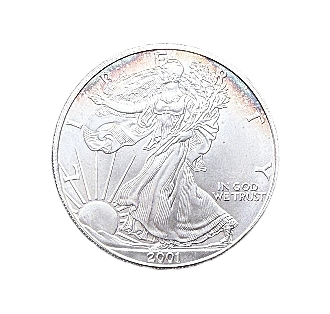 2001 American Silver Eagle w/ Toning