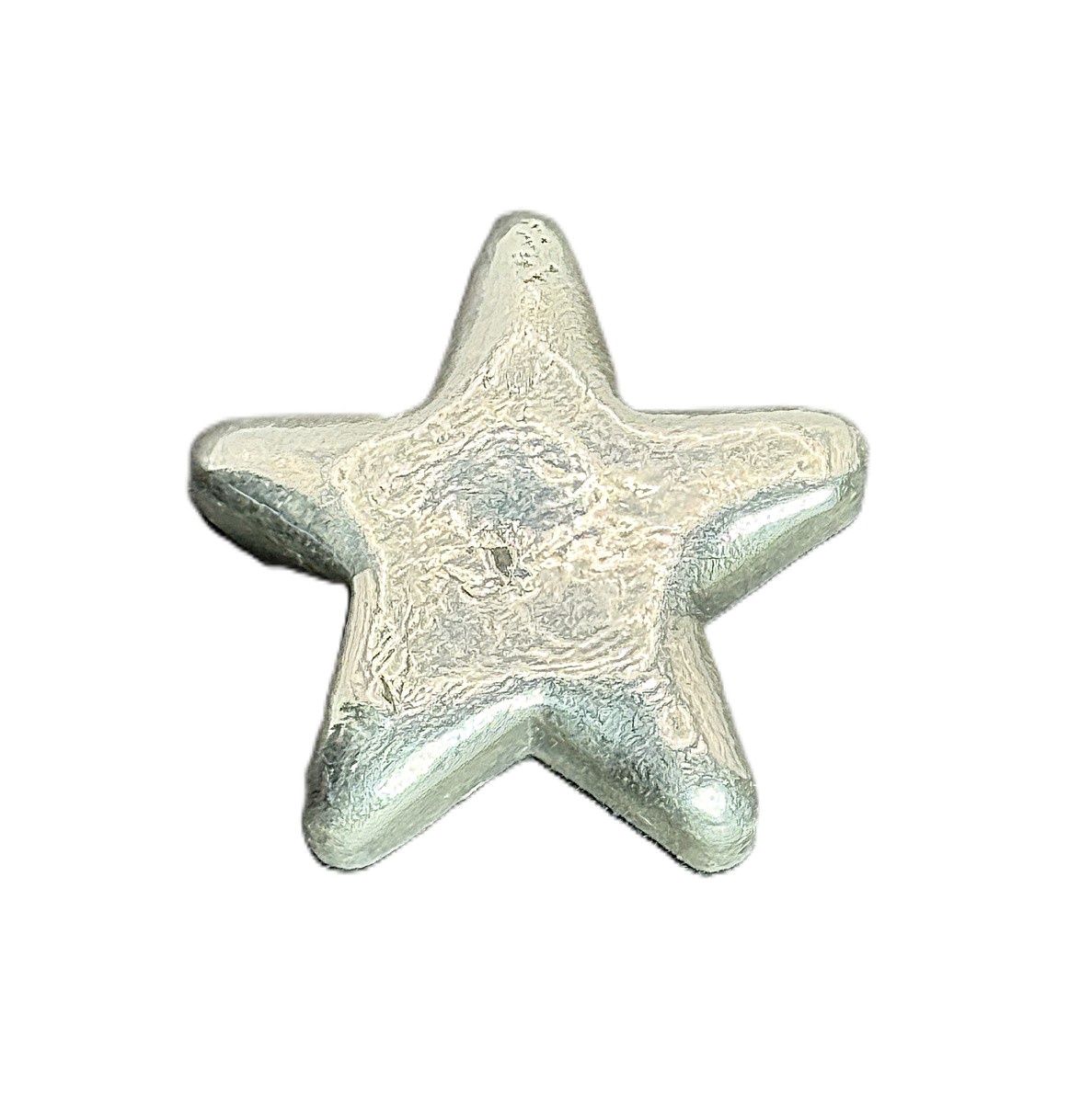 1.51 oz Hand Poured Sterling Silver Star