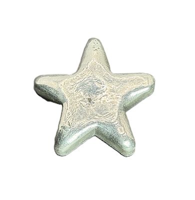 1.51 oz Hand Poured Sterling Silver Star