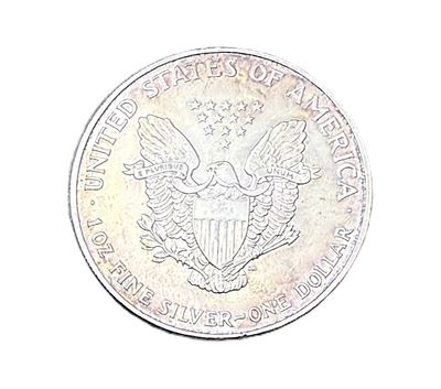 1998 American Silver Eagle 1 oz with Attractive Toning