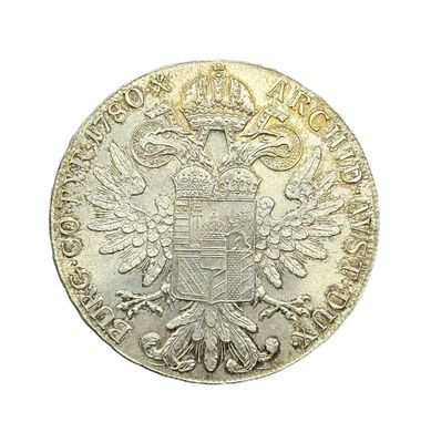 1780 Maria Theresa Silver 1 Thaler