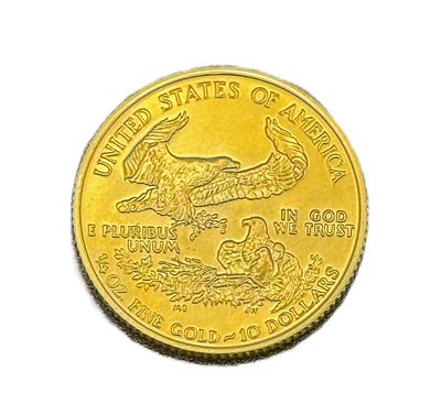 1988 (MCMLXXXVIII) $10 American Gold Quarter Eagle 1/4 oz  Gold Coin