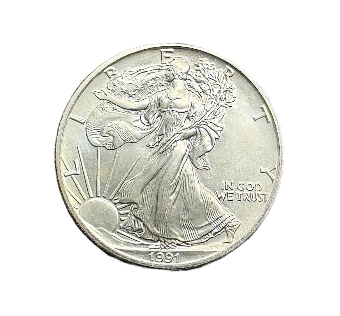 1991 American Silver Eagle w/ Toning